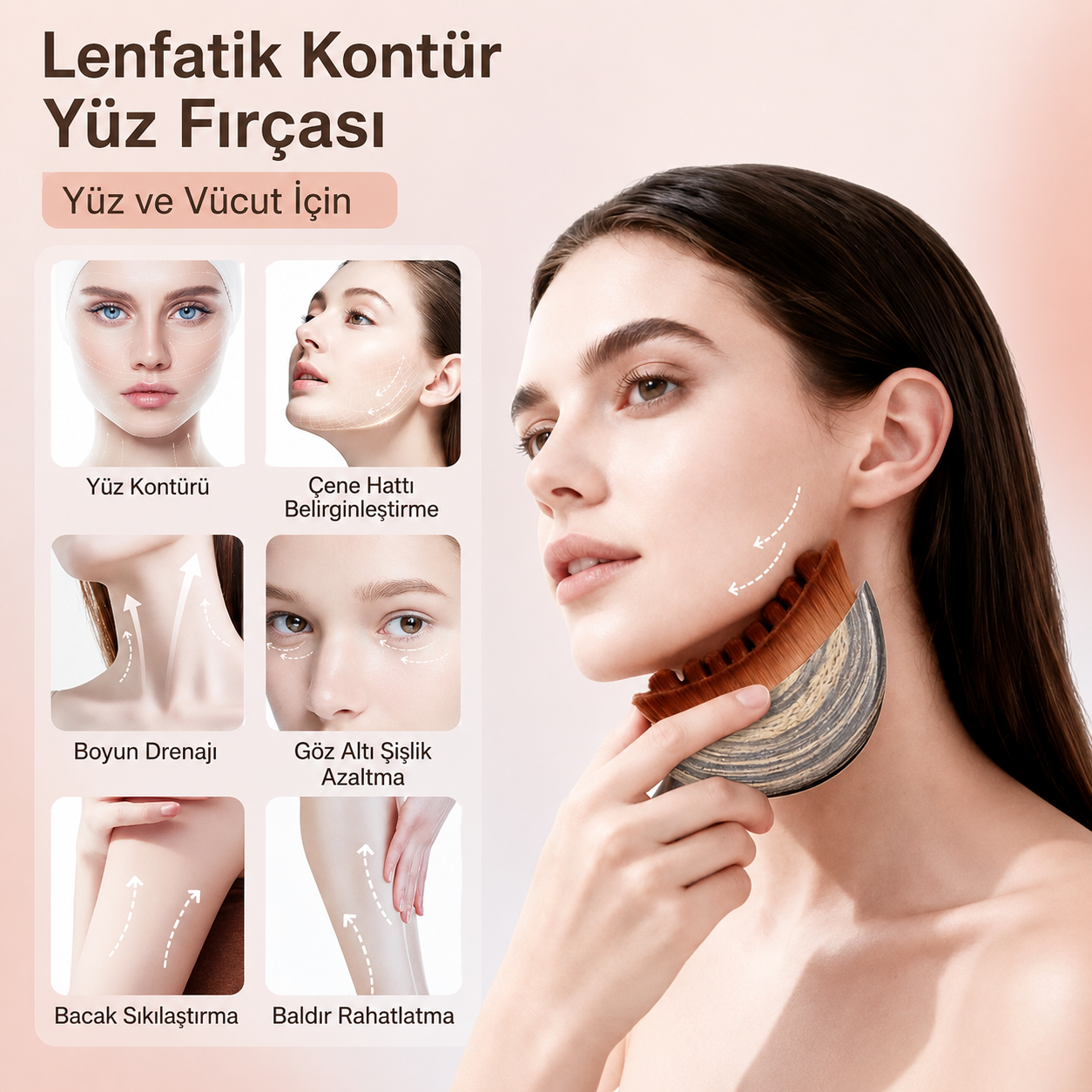 Purevia Ergonomik Yüz Fırçası