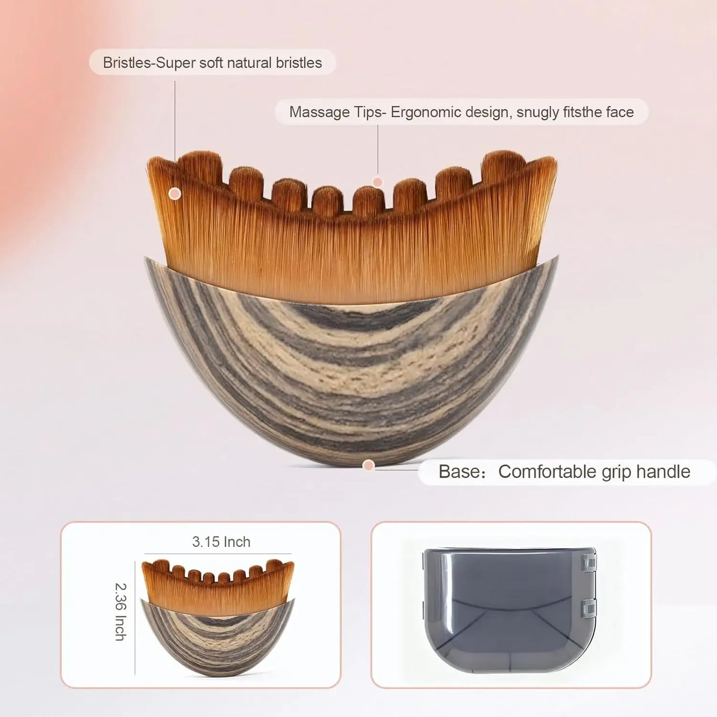 Purevia Ergonomik Kontur Yüz Fırçası